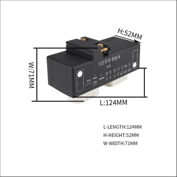 Car Relay Air Conditioning Controller 1J0919506K for Volkswagen Bora / Golf 4, A2108