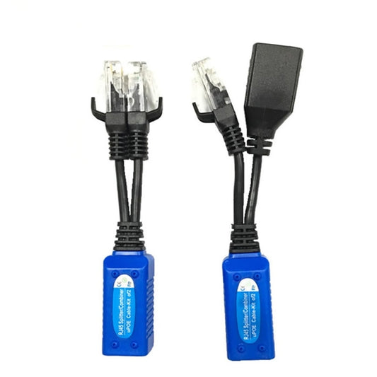 2 PCS Anpwoo UPOE02 Émetteur-récepteur passif torsadé 2 en 1 POE (Alimentation + Ethernet) raccordable, UPOE02