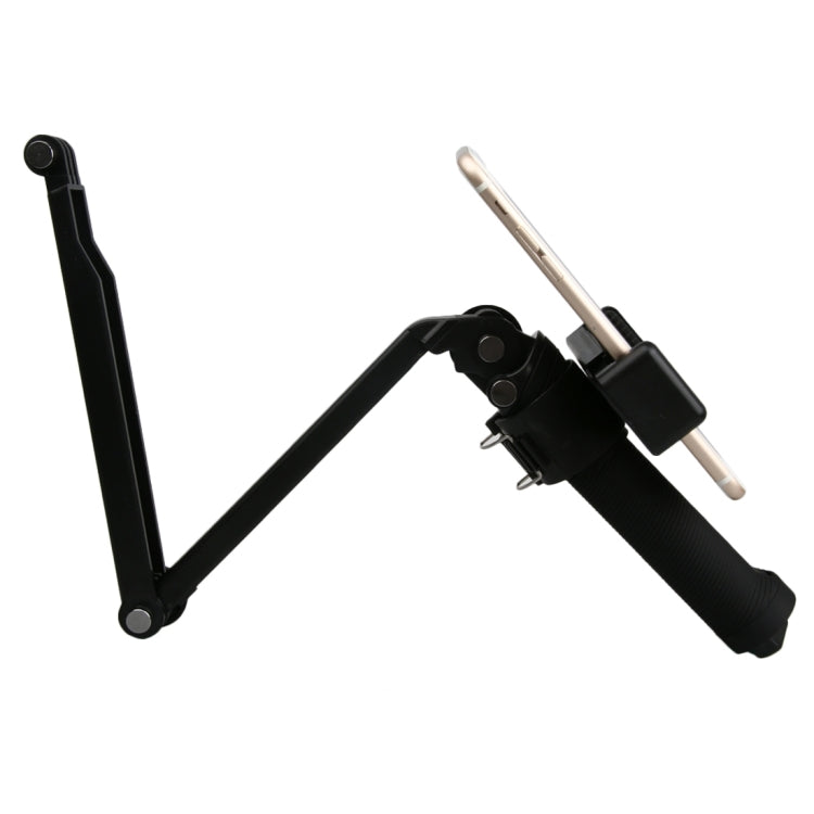 Mobile Phone Clip Holder for GoPro & SJCAM & Xiaoyi Handheld Selfie Monopod, Dig Clip Port Diameter: 2.6cm-3cm, Diameter: 2.6cm-3cm
