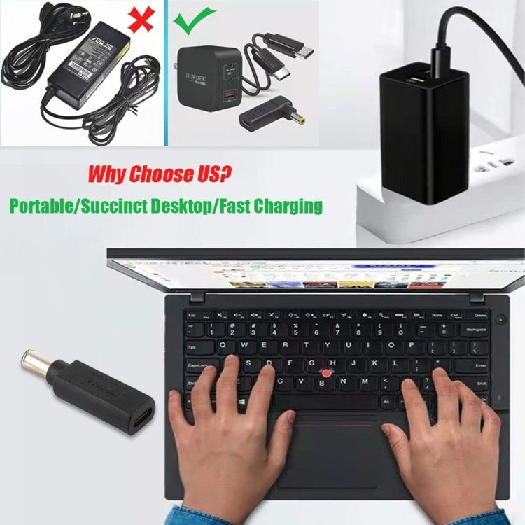 USB-C / Type-C Female to 6.0 x 1.4mm Male Plug Adapter Connector for Sony Laptop, 6.0 x 1.4mm