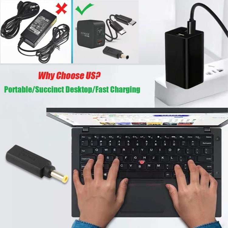 USB-C / Type-C Female to 5.0 x 1.0mm Male Plug Adapter Connector for Samsung Notebook, 5.0 x 1.0mm