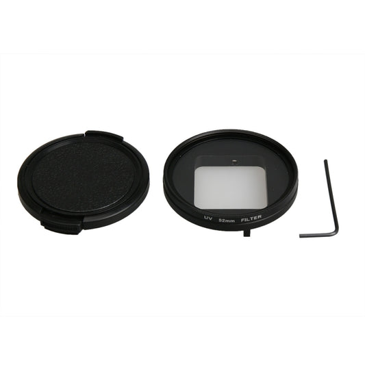 For GoPro HERO5 Proffesional 52mm Lens Filter(CPL Filter + Lens Protective Cap + Hex Spanner) & (UV Filter + Lens Protective Cap + Hex Spanner), 4 in 1