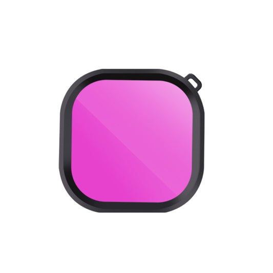 Square Housing Diving Color Lens Filter for GoPro HERO8 Black Original Waterproof Housing, Purple, Red, Pink