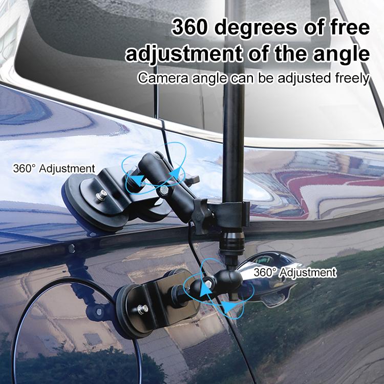Dual-Leg Magnetic Base Crab Clamp Fixed Mount Holder for GoPro and Other Action Cameras, Crab Clamp Fixed Mount