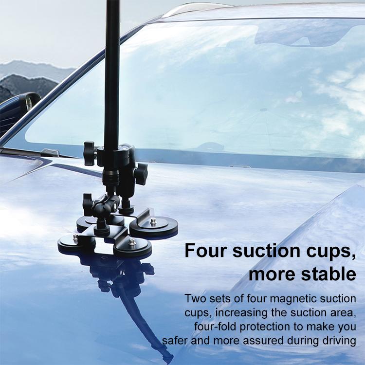Dual-Leg Magnetic Base Crab Clamp Fixed Mount Holder for GoPro and Other Action Cameras, Crab Clamp Fixed Mount