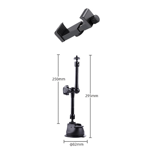 Support de téléphone orientable à ventouse unique avec bras magique articulé, bras magique à ventouse unique