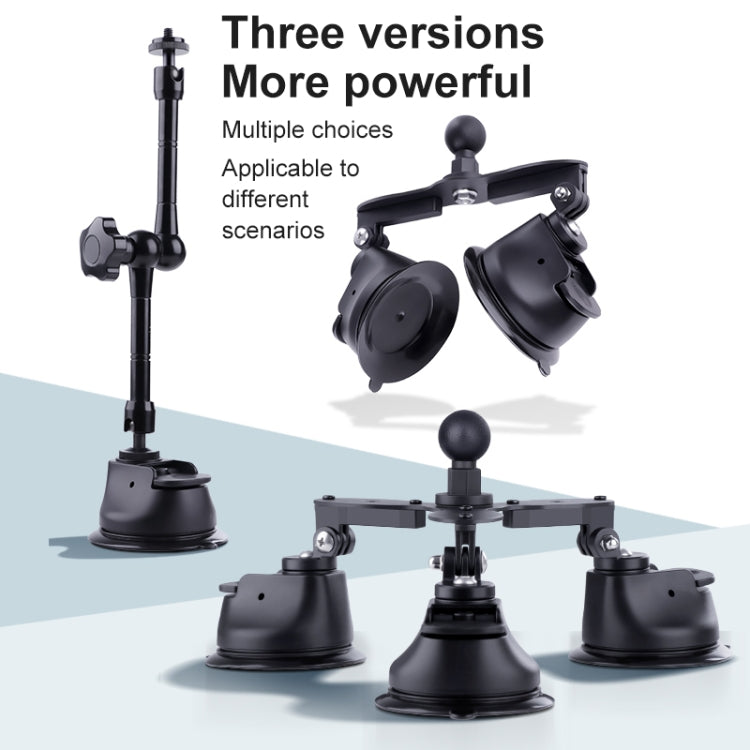 Tri-leg Suction Cup Articulating Friction Magic Arm Phone Clamp Mount, Tri-leg Suction Cup Magic Arm