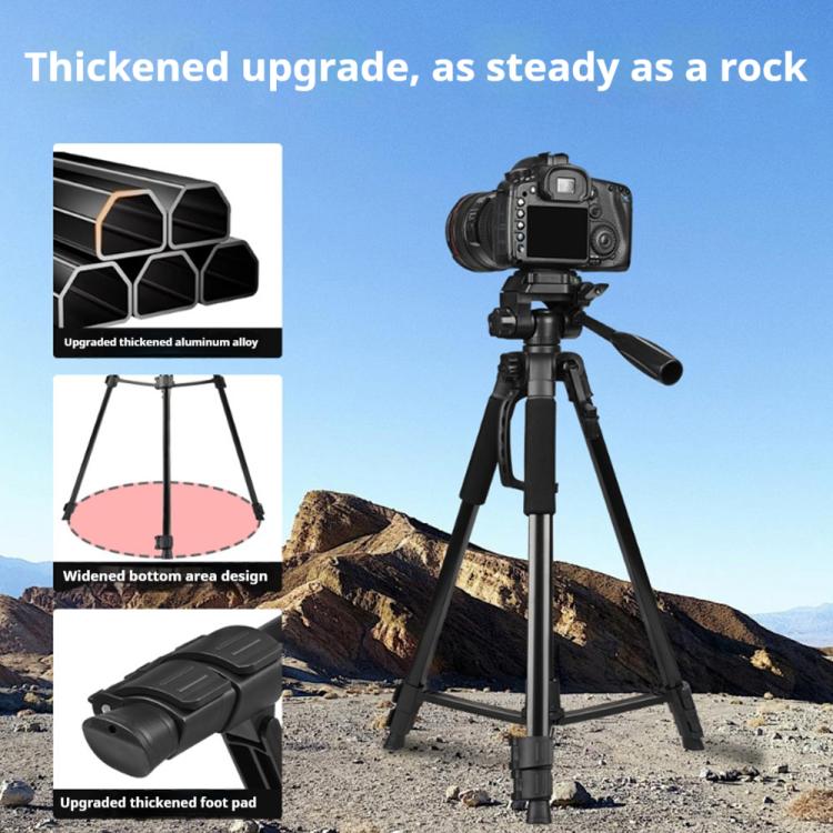 360 Universal Selfie Live Tripod Mount with Head & Phone Clamp, Selfie Live Tripod
