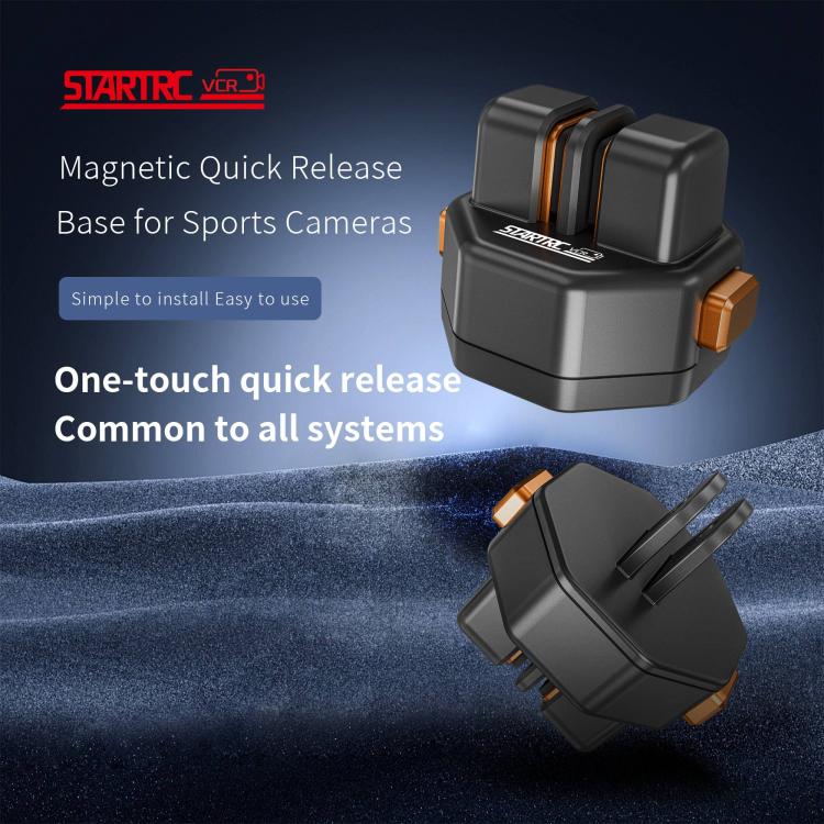 STARTRC VCR Snap-Mag Quick Release Base Mount Adapter For GoPro, Quick Release Base