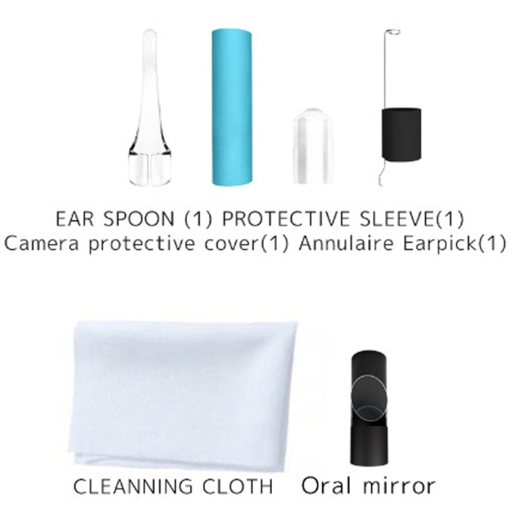 I96 0.3MP HD Visual Ear Nose Tooth Endoscope Borescope with 6 LEDs, Lens Diameter: 5.5mm, Length: 2m