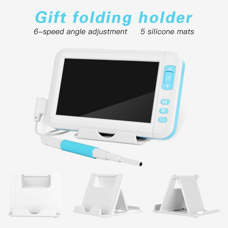 C01 4.3 Inch Screen Display HD1080P Visual Earspoon Endoscope with 6 LEDs, Diameter:5.5mm, C01 5.5mm