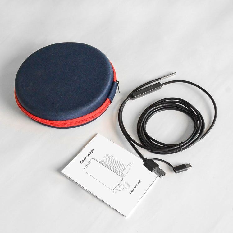 inskam107 3.9mm 3 In 1 HD Waterproof Industry Digital Endoscope Inspection Camera, Length: 1m Flexible Cable, 1m Flexible Cable