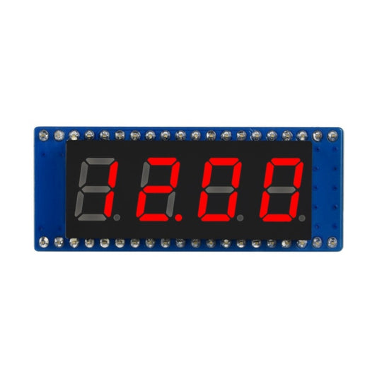 WAVESHARE 4-digit 8-segment Display Module for Raspberry Pi Pico, SPI-compatible, 19806