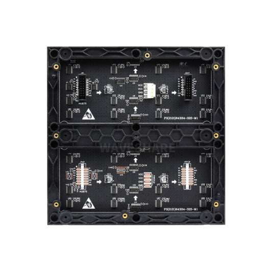 Waveshare RGB Full-Color LED Matrix Panel, 3mm Pitch, 64 x 64 Pixels, Adjustable Brightness, 22100