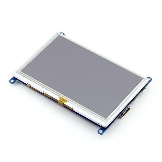 WAVESHARE 5 Inch HDMI LCD (B) 800x480 Touch Screen for Raspberry Pi Supports Various Systems