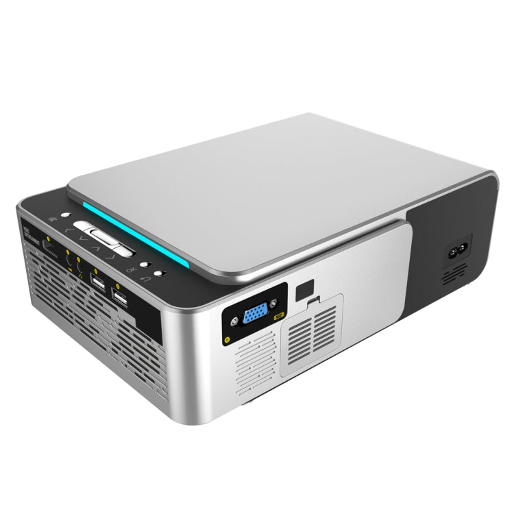 T6 2000ANSI Lumens 1080P LCD Mini Theater Projector, Phone Version, US Plug