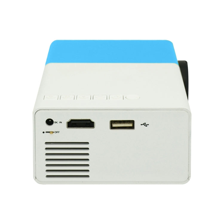 YG300 400LM Portable Mini Home Theater LED Projector with Remote Controller, Support HDMI, AV, SD, USB Interfaces