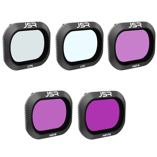 Filtre d'objectif JSR Drone 5 en 1 UV+CPL+ND4+ND8+ND16 pour DJI MAVIC 2 Pro, UV+CPL+ND4+ND8+ND16