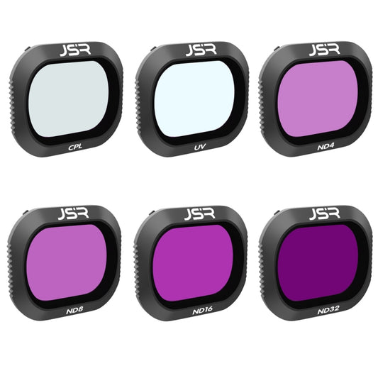 Filtre d'objectif JSR Drone 6 en 1 UV+CPL+ND4+ND8+ND16+ND32 pour DJI MAVIC 2 Pro, UV+CPL+ND4+ND8+ND16+ND32