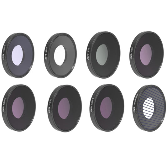 JSR 8 in 1 Streak Blue CPL ND8 ND16 ND32 ND64 STAR NIGHT Objektivfilter für DJI Osmo Action 3, 8 in 1