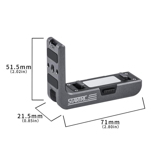 For DJI Osmo Action 5 Pro / 4 / 3 STARTRC L-shaped Magnetic Quick Release Bracket, For DJI Osmo Action 5 Pro / 4 / 3