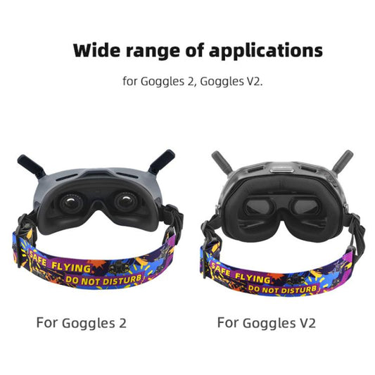 BRDRC Colorful Graffiti Headband Fixed Strap For DJI Aavta Goggles 2 / FPV Goggles V2