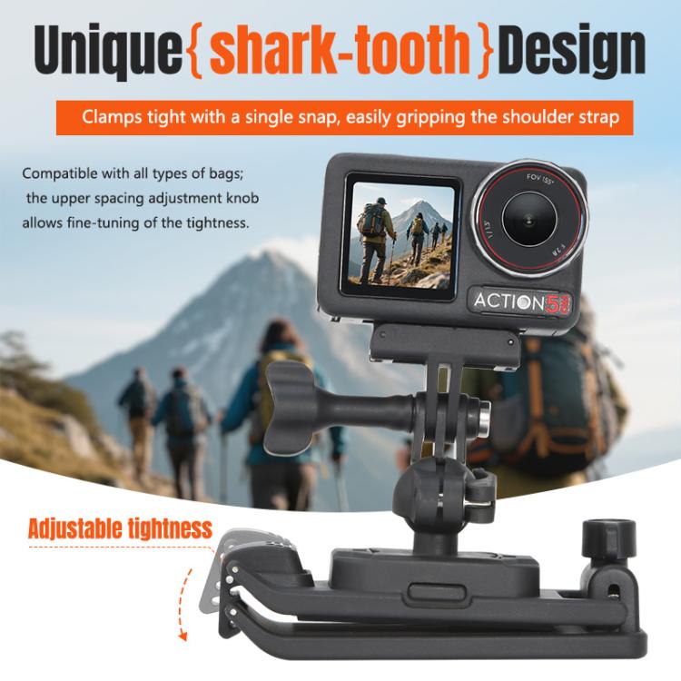 STARTRC Magnetic Backpack Clip Mount for DJI Osmo 360 / GoPro Action Cameras, Magnetic Backpack Clip