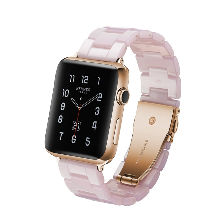 Simple Fashion Resin Watch Strap for, For Apple Watch Series 4 44mm & Series 3 & 2 & 1 42mm, For Apple Watch Series 4 40mm & Series 3 & 2 & 1 38mm, For Apple Watch Series 4 44mm & Series 3 & 2 & 1 42mm & Series 3 & 2 & 1 42mm