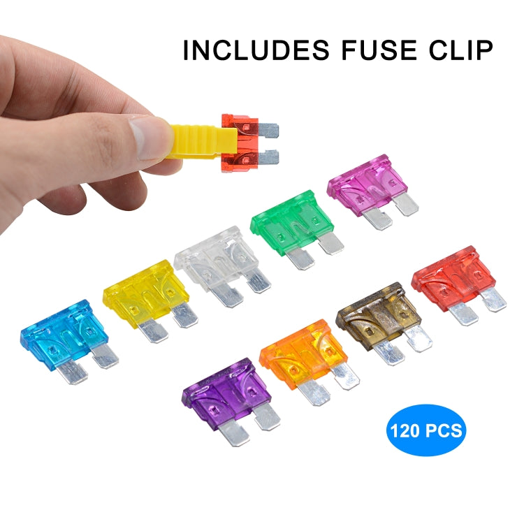 WUPP ZH-1094B1 120 PCS 2A-35A Car Fuse Set, ZH-1094B1 120pcs/set
