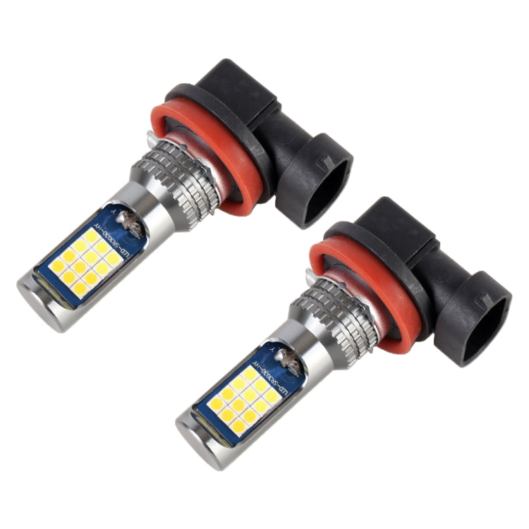 2 PCS DC12-24V / 8.6W Car Double Colors Fog Lights with 24LEDs SMD-3030 & Constant Current, Bag Packaging, 9005, 9006, H11 / H8