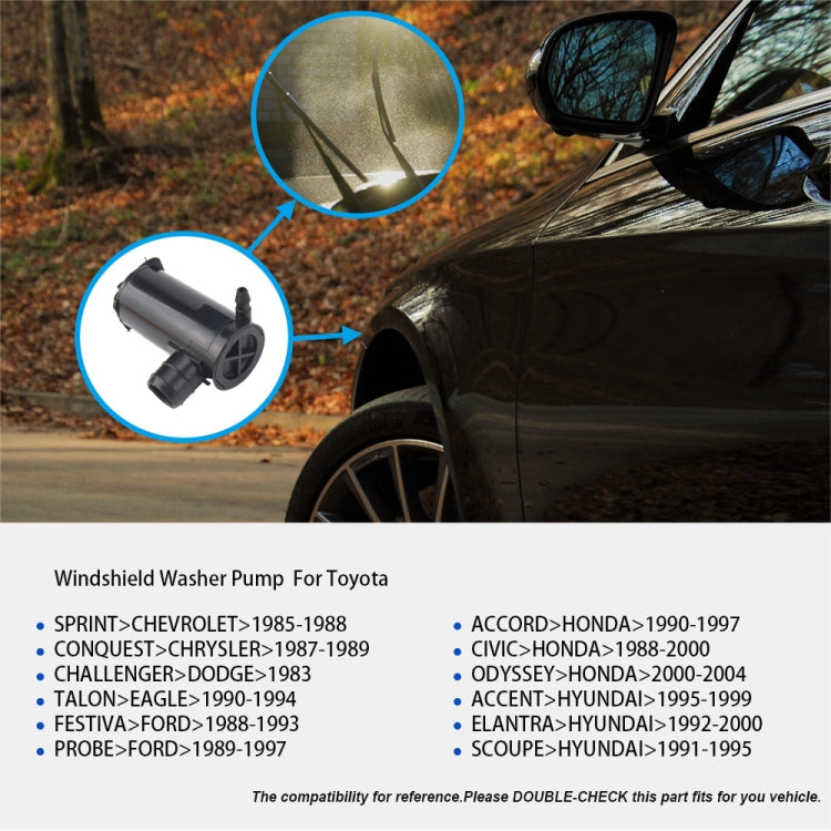 High Pressure Windshield Washer Wipers Washer Pump 85310-22080 for Honda, For Honda