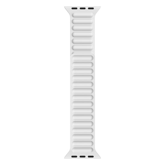 Silicone Magnetic Chain Watchband For Apple Watch Series 6 & SE & 5 & 4 40mm / 3 & 2 & 1 38mm, For Apple Watch Series 7 41mm / 6 & SE & 5 & 4 40mm / 3 & 2 & 1 38mm