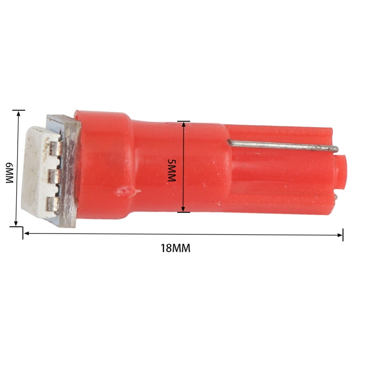 30 PCS T5 Car Modification LED Indicator Light Red Light, A3892