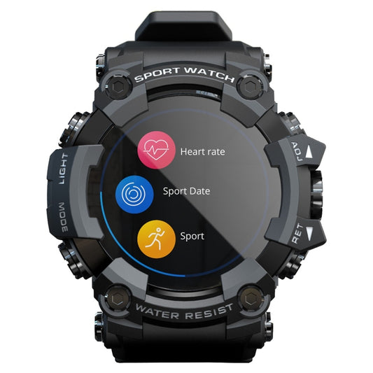Montre intelligente Lokmat ATTACK avec écran TFT LCD de 1,28 pouce, prise en charge du moniteur de sommeil / moniteur de fréquence cardiaque / moniteur de pression artérielle, ATTACK
