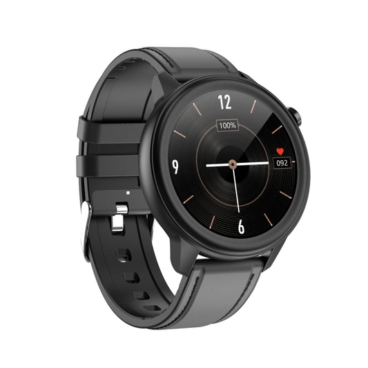 E80 Bracelet connecté étanche IP68 avec écran couleur TFT 1,3 pouce, prise en charge de la surveillance de l'oxygène sanguin / de la température corporelle / de la fréquence cardiaque, style : bracelet en cuir