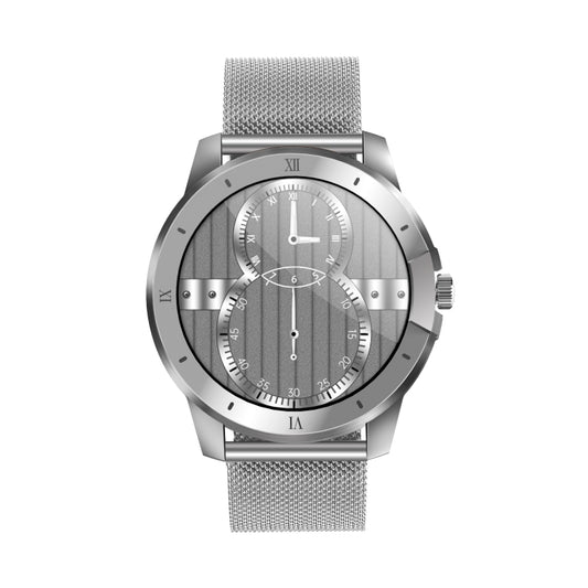 MX12 Montre connectée étanche IP68 avec écran couleur IPS de 1,3 pouce, supporte les appels Bluetooth / la surveillance du sommeil / la surveillance de la fréquence cardiaque, bracelet en acier