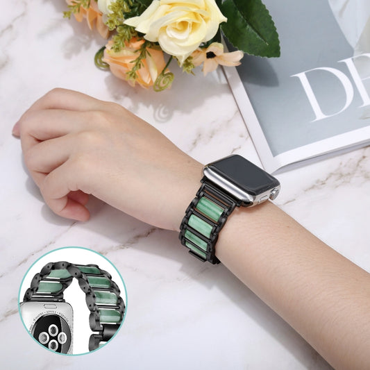 Smaragdgrünes Edelstahlarmband für Apple Watch Ultra 49mm / Series 8&7 45mm / SE 2&6&SE&5&4 44mm / 3&2&1 42mm, für Apple Watch Series 8&7 41mm / SE 2&6&SE&5&4 40mm / 3&2&1 38mm, für Apple Watch Series 7 41mm / 6 & SE & 5 & 4 40mm / 3 & 2 & 1 38mm