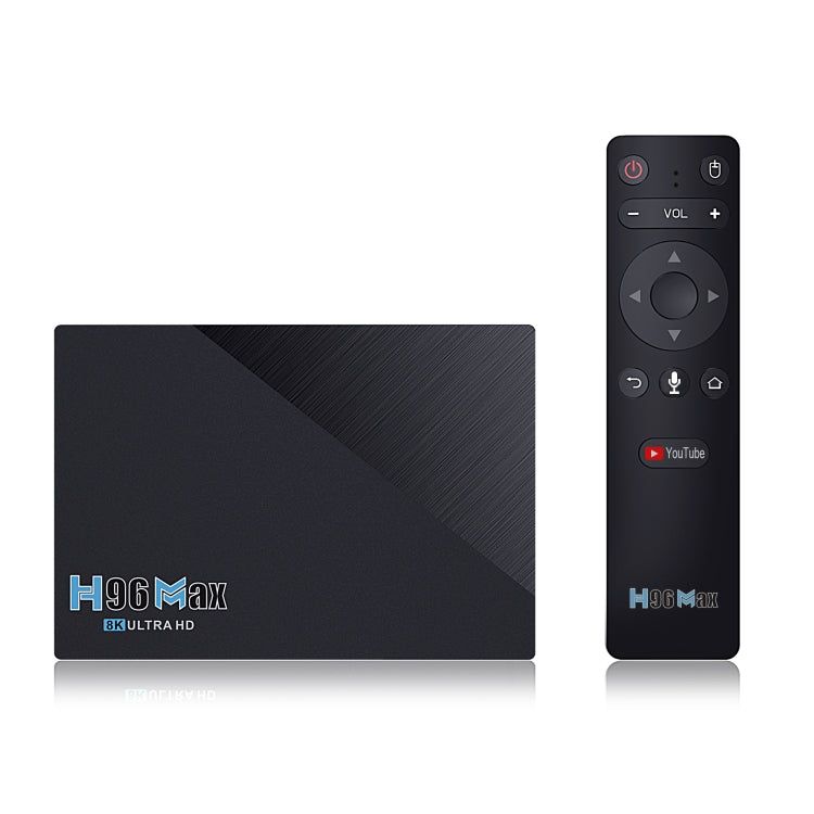 H96 Max 8K Smart TV BOX Android 11.0 Media Player wtih Remote Control, Quad Core RK3566, RAM: 4GB, ROM: 32GB, Dual Frequency 2.4GHz WiFi / 5G, 4GB+32GB, US Plug, 4GB+32GB, EU Plug, 4GB+32GB, UK Plug, 4GB+32GB, AU Plug