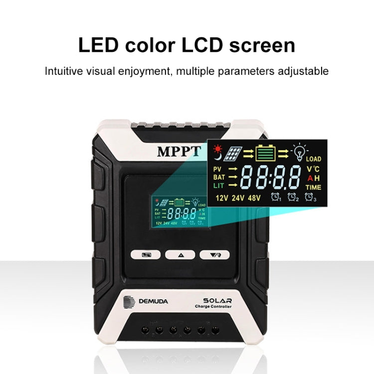 MPPT Solar Controller 12V / 24V / 48V Automatic Identification Charging Controller with Dual USB Output, 10A, 20A, 30A, 40A, 50A, 60A, 80A