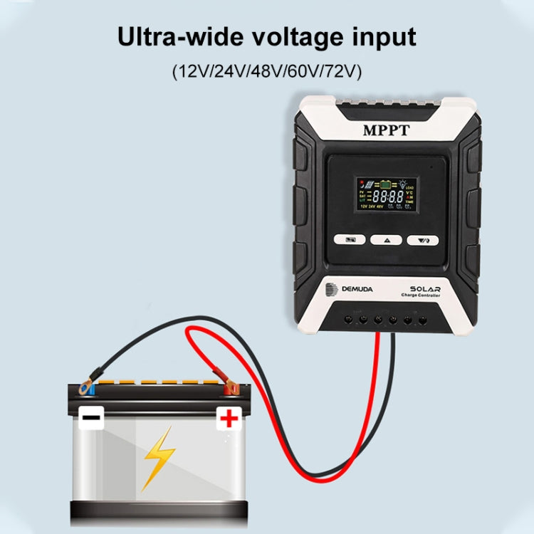MPPT Solar Controller 12V / 24V / 48V Automatic Identification Charging Controller with Dual USB Output, 10A, 20A, 30A, 40A, 50A, 60A, 80A