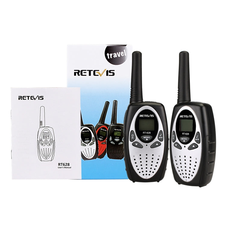 1 Pair RETEVIS RT628 0.5W US Frequency 462.550-467.7125MHz 22CHS Handheld Children Walkie Talkie, RT628(White), RT628(Red), RT628(Black)
