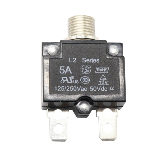 L2 Series 50V Car Overload Protector Manual Reset DC Circuit Breaker with Waterproof Cover, 5A, 10A, 15A, 20A, 30A