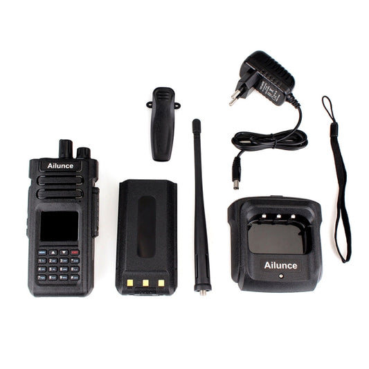 RETEVIS HD1 136-174&400-480MHz&76-107,95MHz 3000 Kanäle Dualband DMR Digital Wasserdichtes Zweiwege-Funkgerät Handfunkgerät,, HD1,US-Stecker, HD1,EU-Stecker