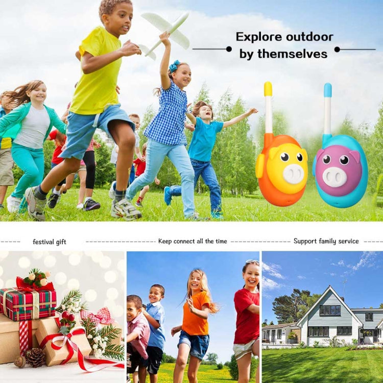 1 Pair RETEVIS RB16 US Frequency FRS467 1CHS License-free Cartoon Children Handheld Walkie Talkie, RB16