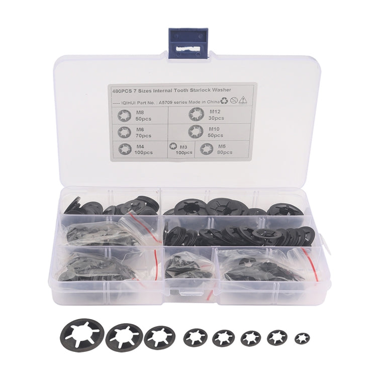 A5709 480 PCS Torx Bearing Clamp Retaining Ring Manganese Steel Quick Speed Locking Washer, A5709