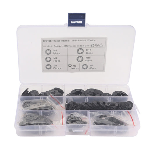 A5709 480 PCS Torx Bearing Clamp Retaining Ring Manganese Steel Quick Speed Locking Washer, A5709