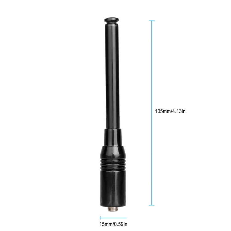 RETEVIS RT-773 136-174+400-480MHz SMA-F Famale Dual Band Whip Antenna for H-777/RT-5R/RT-B6/RT-5RV/RT5, RT-773