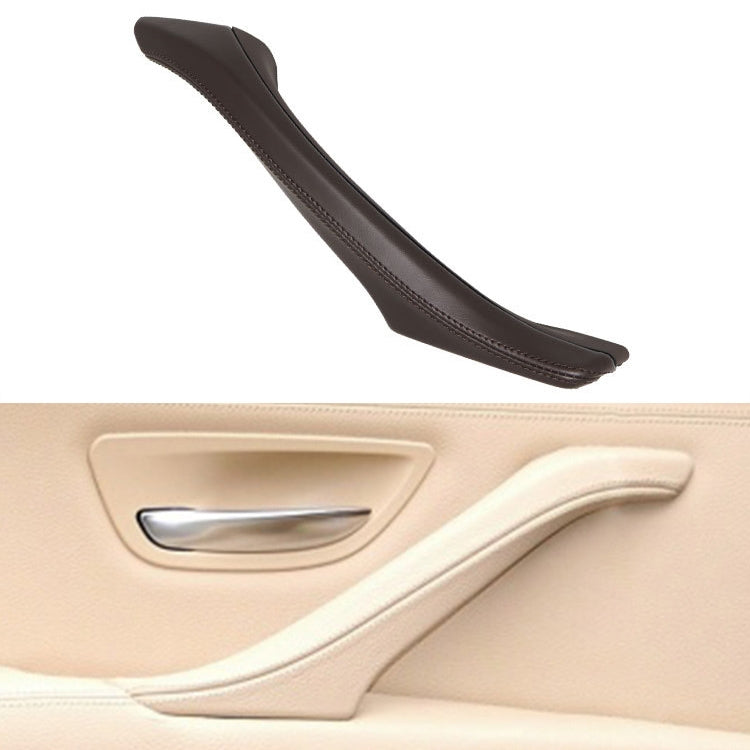 Car Leather Right Side Inner Door Handle Assembly 51417225854 for BMW 5 Series F10 / F18 2011-2017, Right Side (Black), Right Side (Beige), Right Side (Creamy-white), Right Side (Grey), Right Side (Wine Red), Right Side (Mocha)