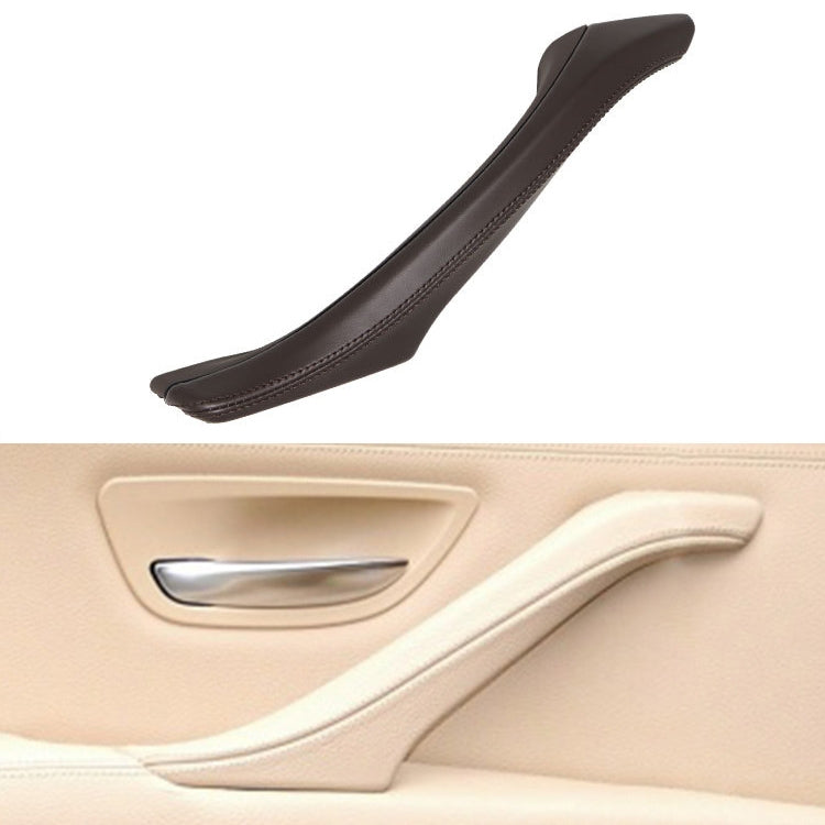 Car Leather Left Side Inner Door Handle Assembly 51417225854 for BMW 5 Series F10 / F18 2011-2017, Left Side (Black), Left Side (Beige), Left Side (Creamy-white), Left Side (Grey), Left Side (Wine Red), Left Side (Mocha)