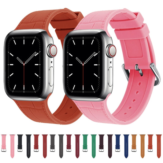 Bamboo Joint Silicone Replacement Strap Watchband, For Apple Watch Series 7 41mm / & 6 & SE & 5 & 4 40mm, For Apple Watch Series 7 45mm / & 6 & SE & 5 & 4 44mm